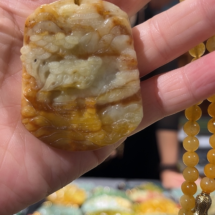 未镶嵌岫玉毛衣链