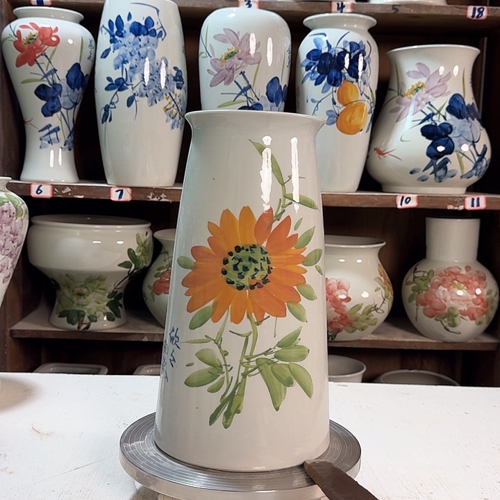 瓶宝塔向日葵新款陶瓷陶瓷