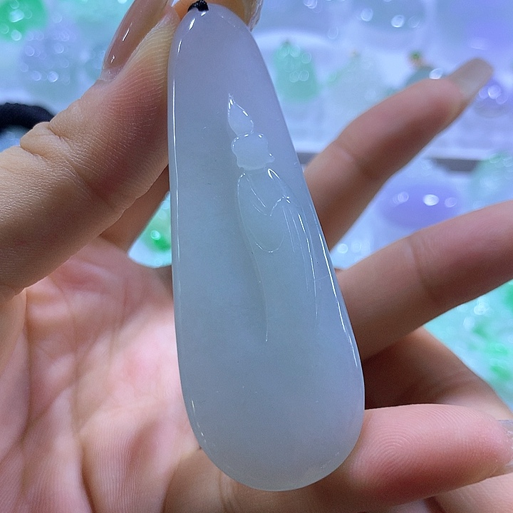 翡翠未镶嵌颈饰天然翡翠A货吊坠