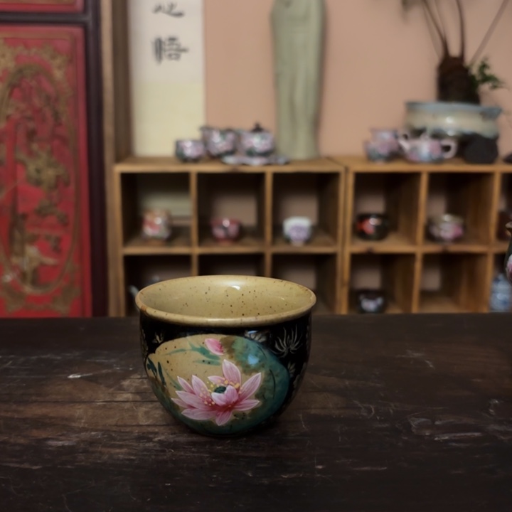 柴烧纯手工手绘陶瓷