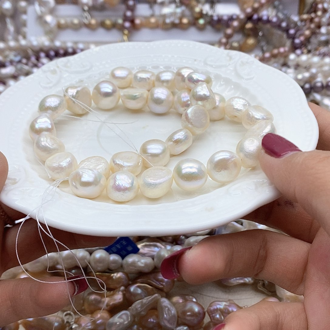 颈饰合金淡水珍珠