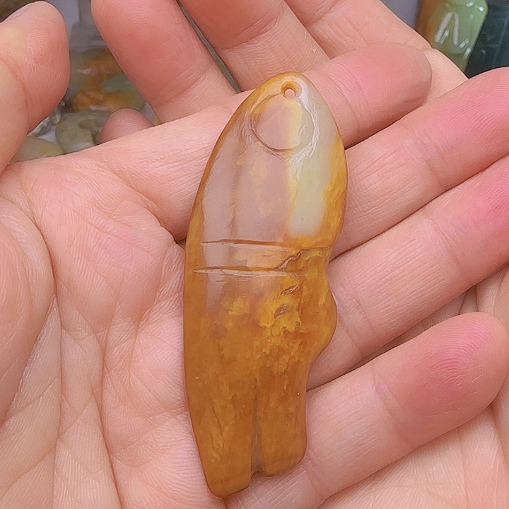 和田玉吊坠(不含链)未镶嵌