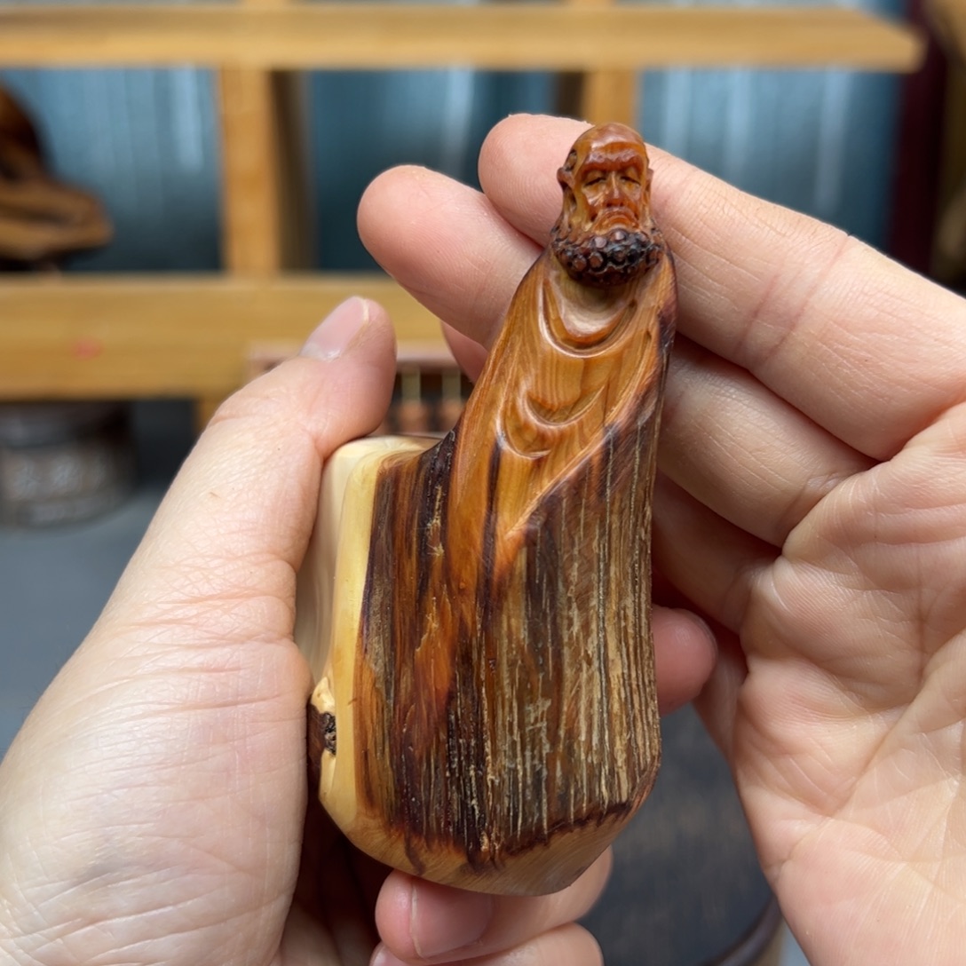 柏木崖柏木摆件手把件，12