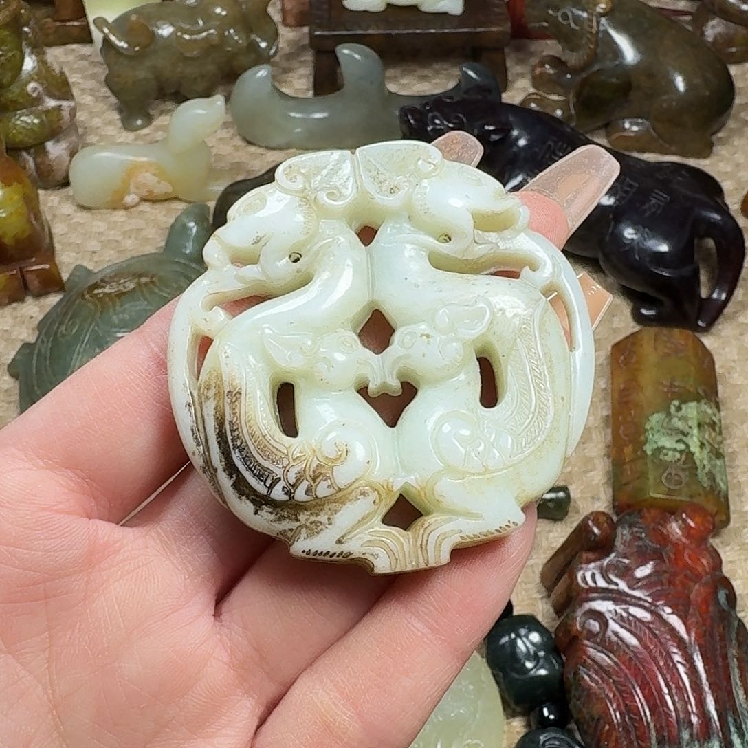 白玉菩提吊坠挂件