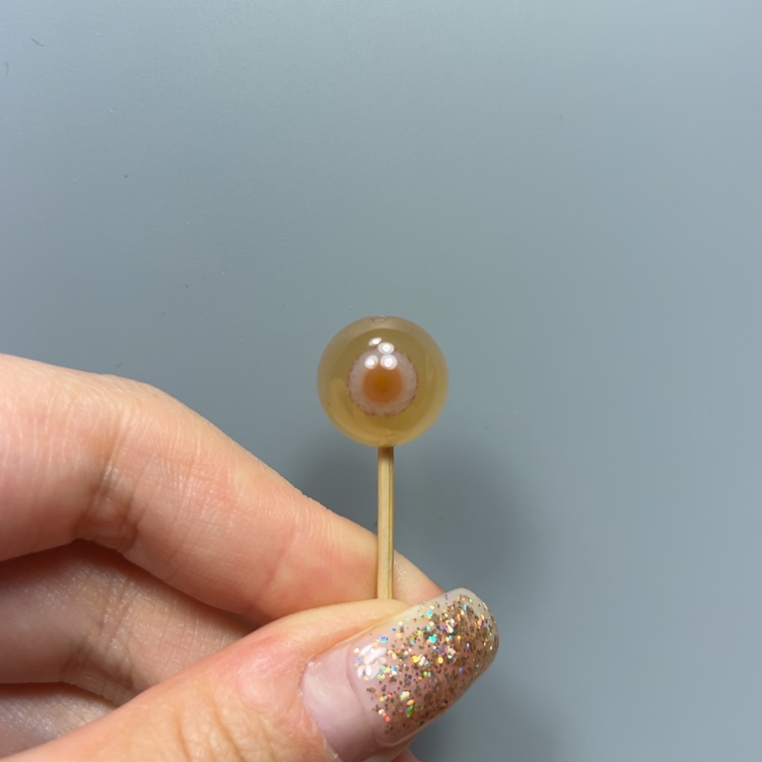 南红玛瑙天眼单珠13.2mm未镶嵌