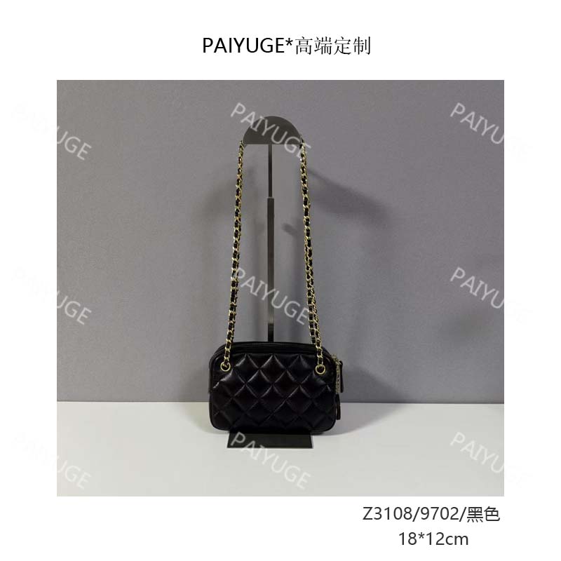 Z3108/9702/黑色 Paiyuge高端订制女士手提单肩斜挎包2053