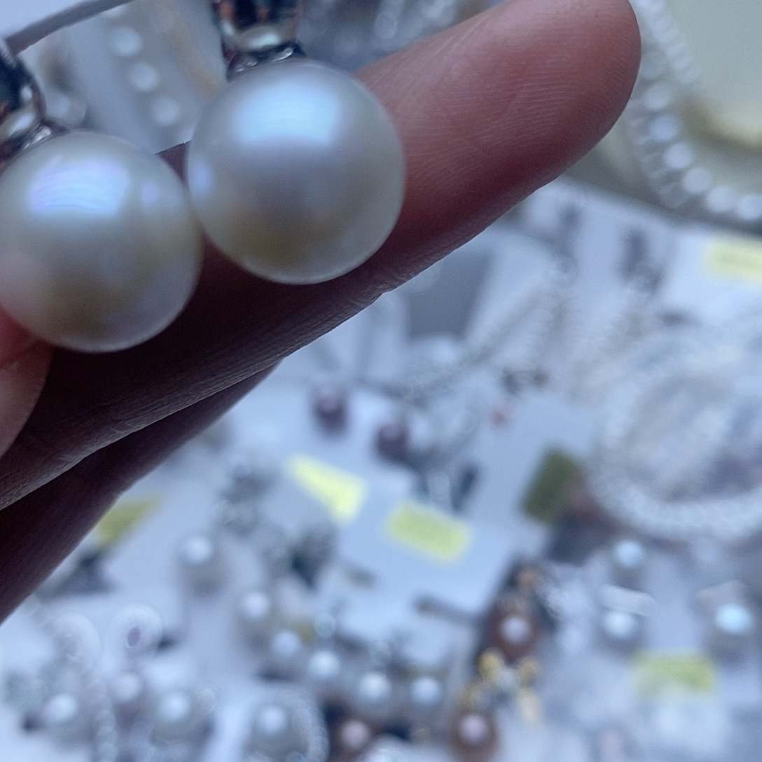 未镶嵌耳钉淡水珍珠