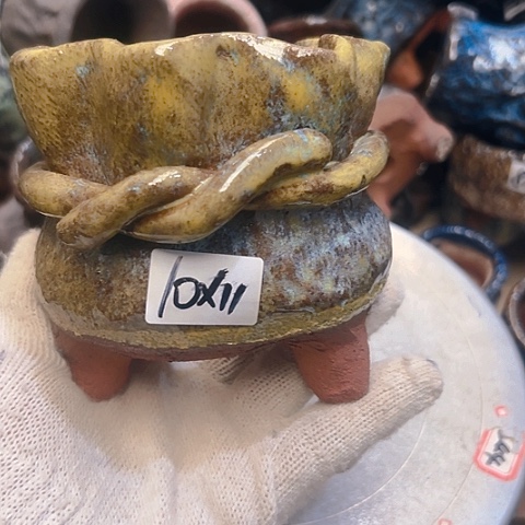 粗陶花盆手工花盆制作