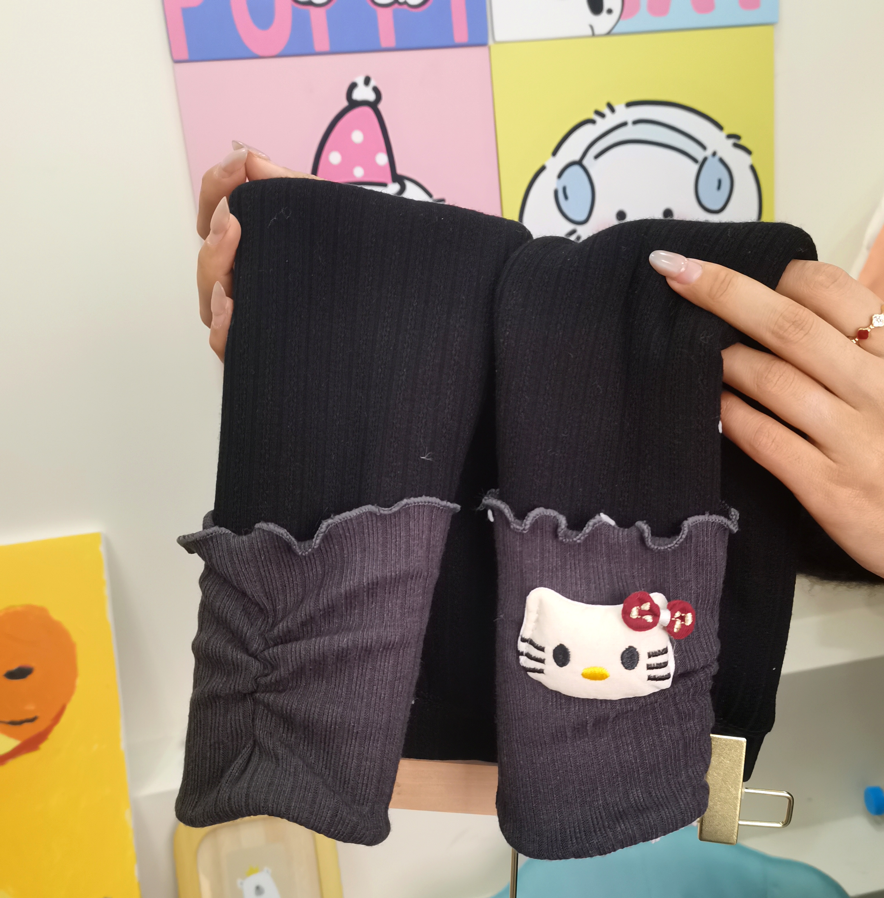 1252女童打底裤秋冬款加绒加厚儿童打底袜冬季外穿小女孩堆堆裤袜