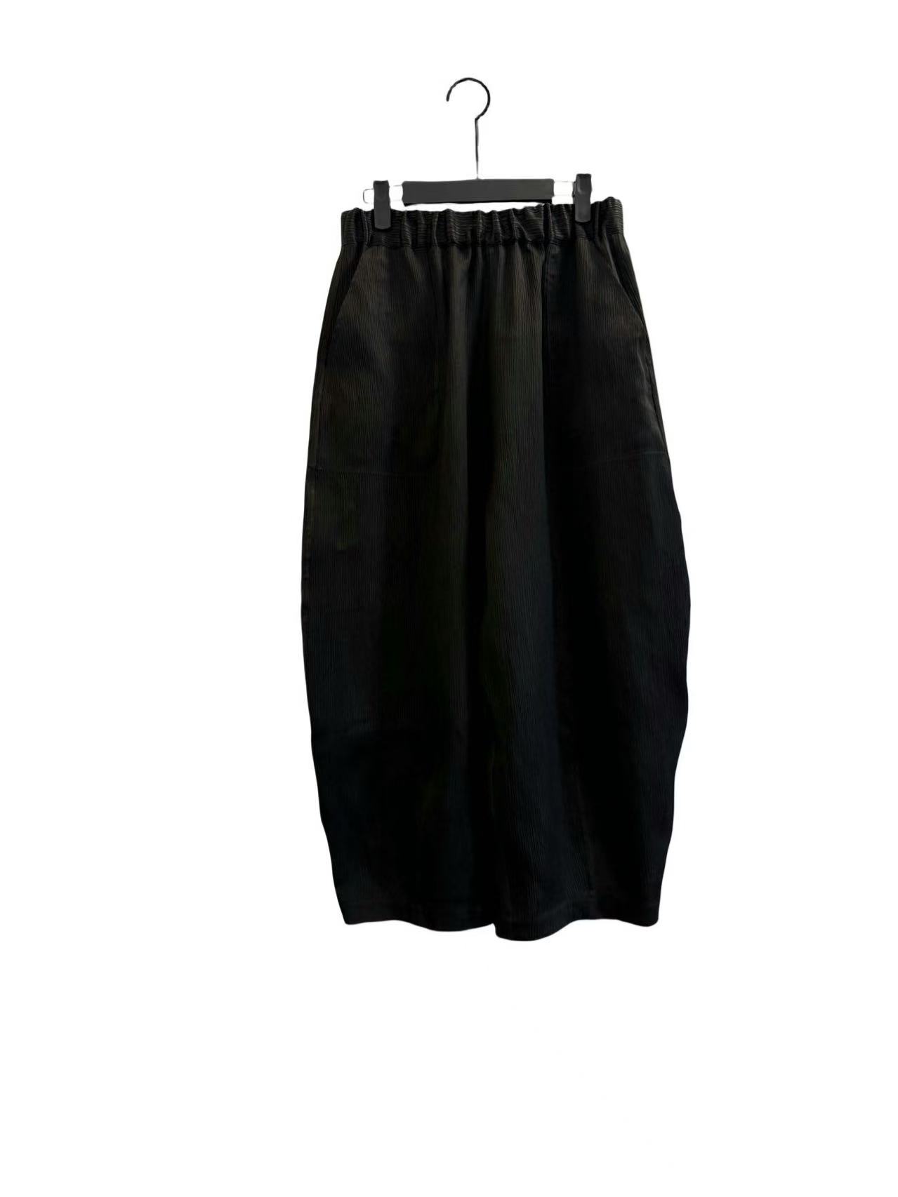 【橙思锦】桑蚕丝顺纡缎香云纱穿裤子25067