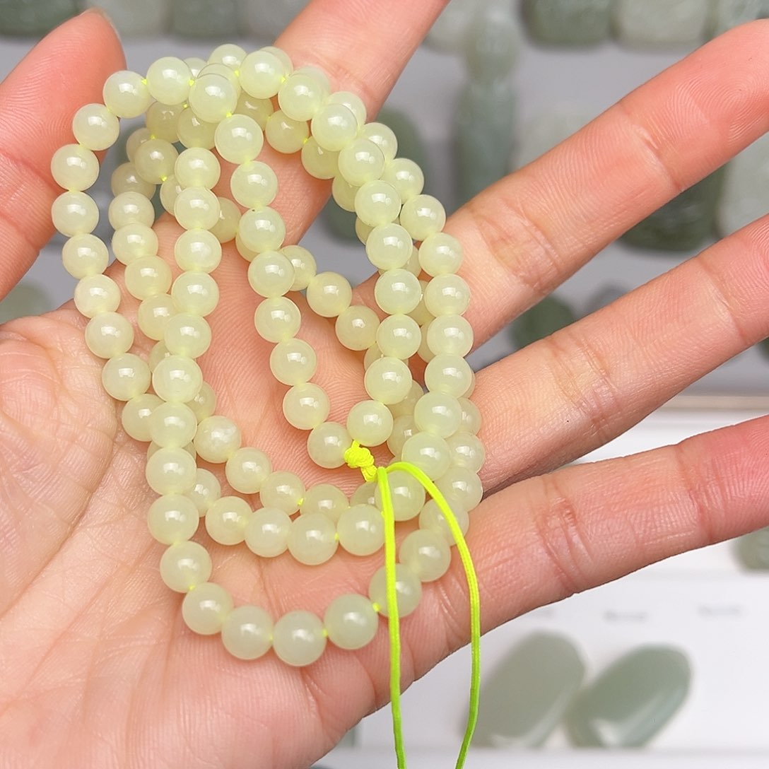 和田玉颈饰未镶嵌广***钢