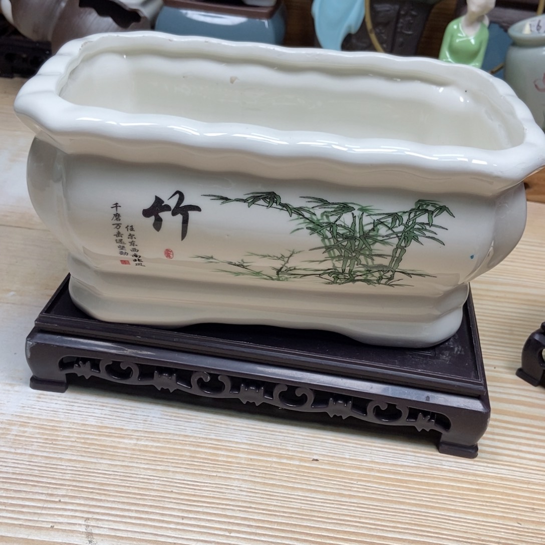 瓷片陶瓷花盆陶瓷艺术