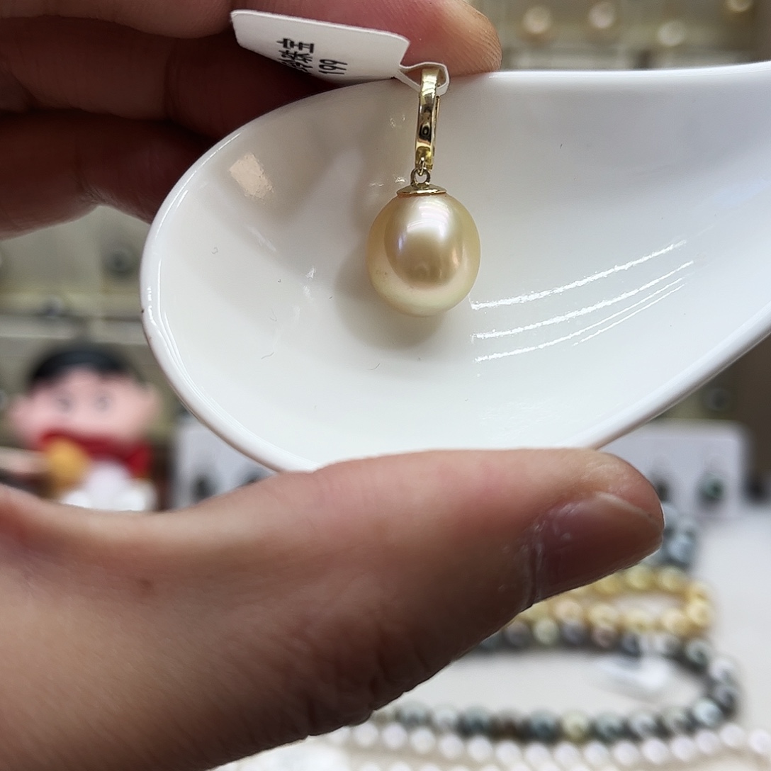 颈饰银S925镶嵌海水珍珠