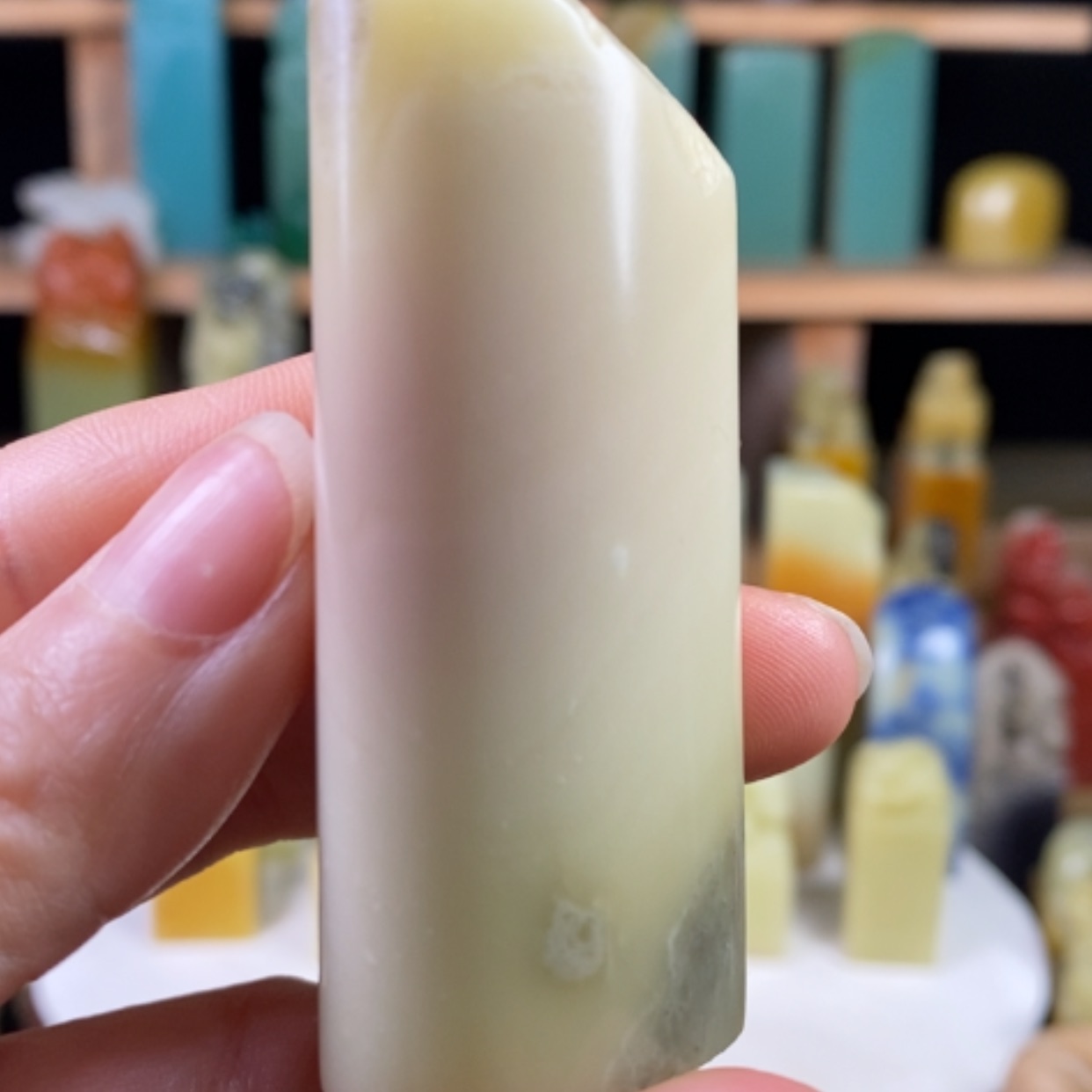 【闪购商品】青田石封门美人红………..