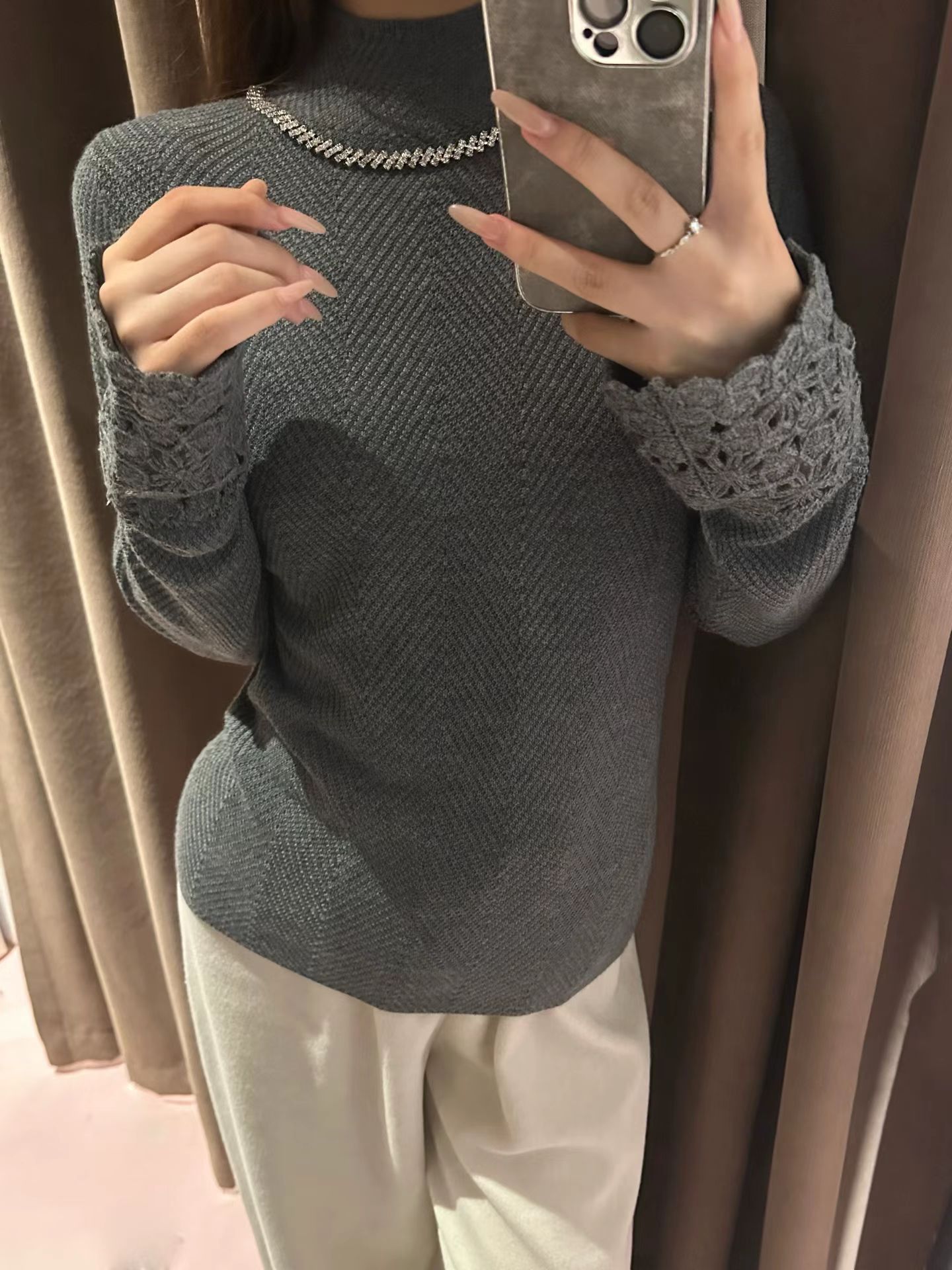 赵七七杨子纱高定山羊绒系列设计感女装冬季-2149