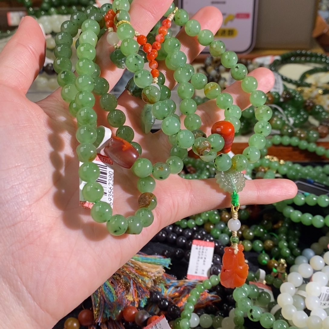 和田玉手链未镶嵌沐*