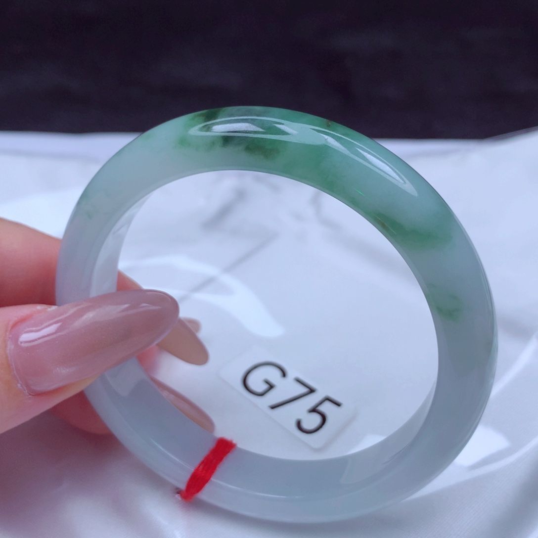 翡翠未镶嵌手镯手镯55