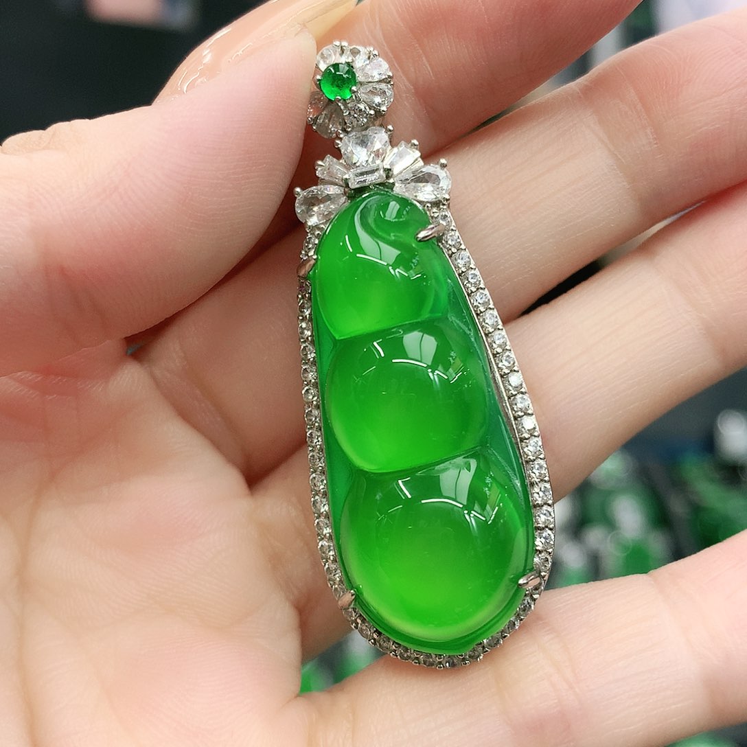 银S925镶嵌吊坠玛瑙/玉髓