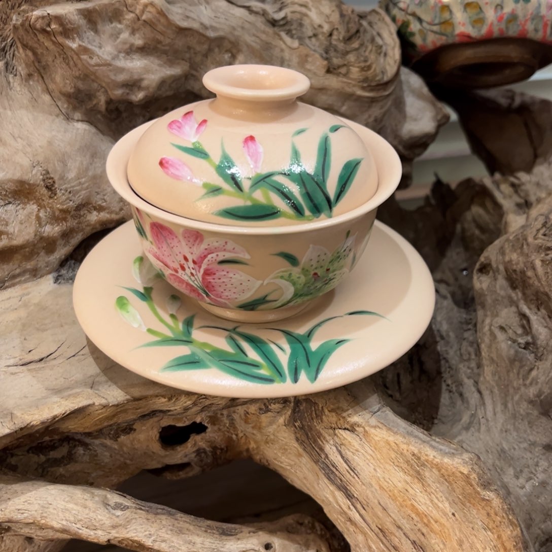 柴烧手工手绘陶瓷