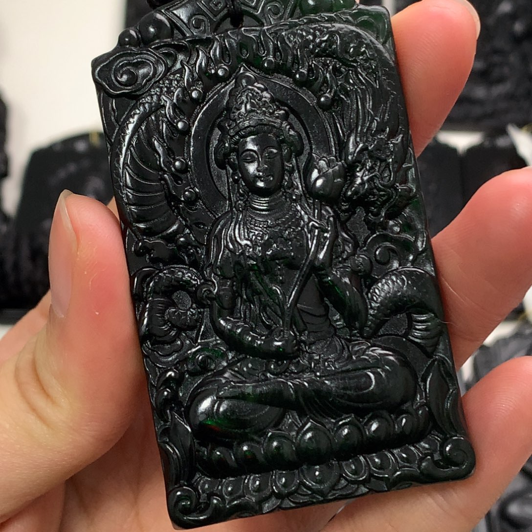 天然a货钢琴黑挂件