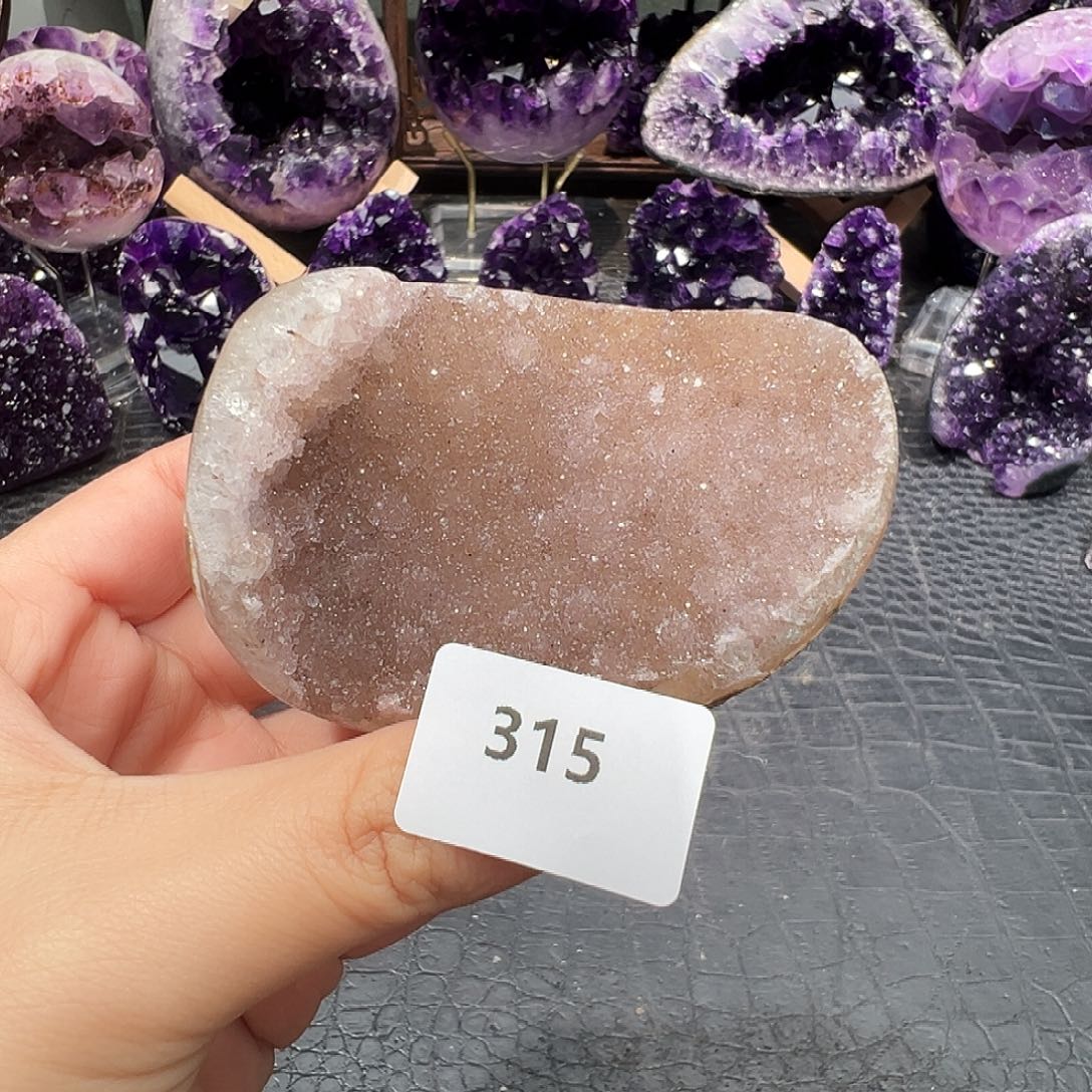 紫晶珠宝半成品未镶嵌