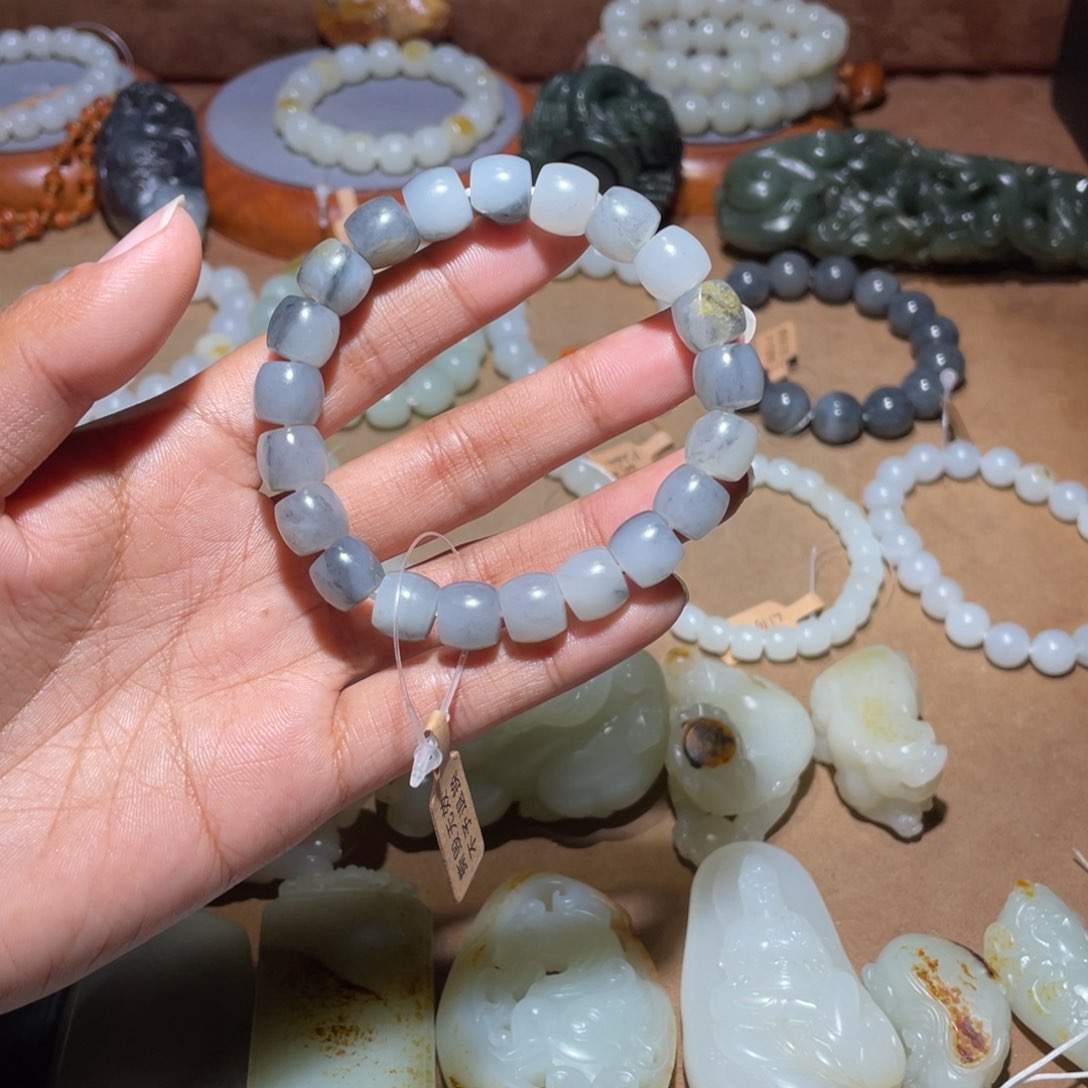 和田玉卡10直切未镶嵌