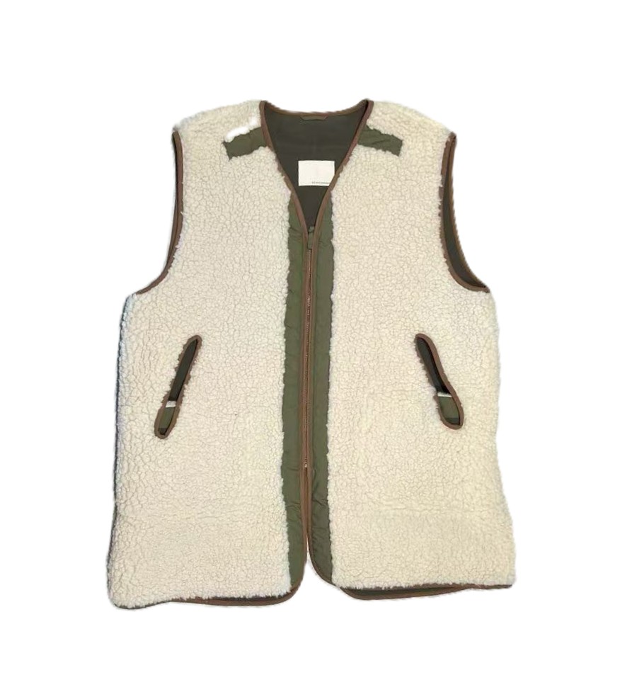 韩版新款长款绒绒秋冬马甲时尚显瘦百搭休闲