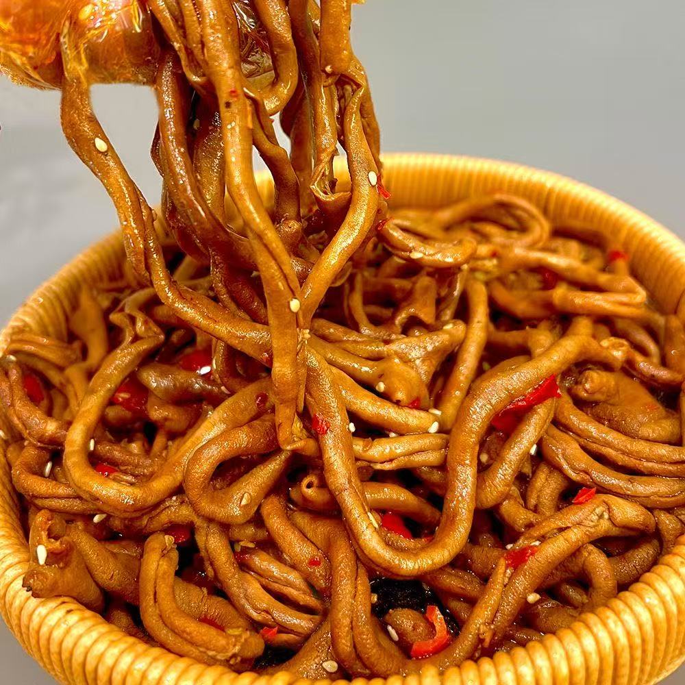 甜辣麻辣卤味鸭肠下酒菜1--5斤装