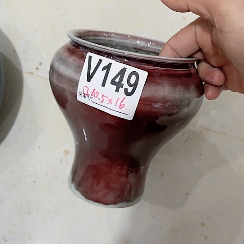 红陶景德镇手工陶瓷工艺花盆