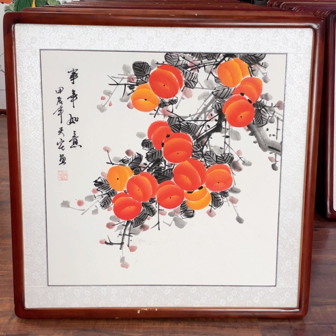 国画带框尺寸63*63厘米