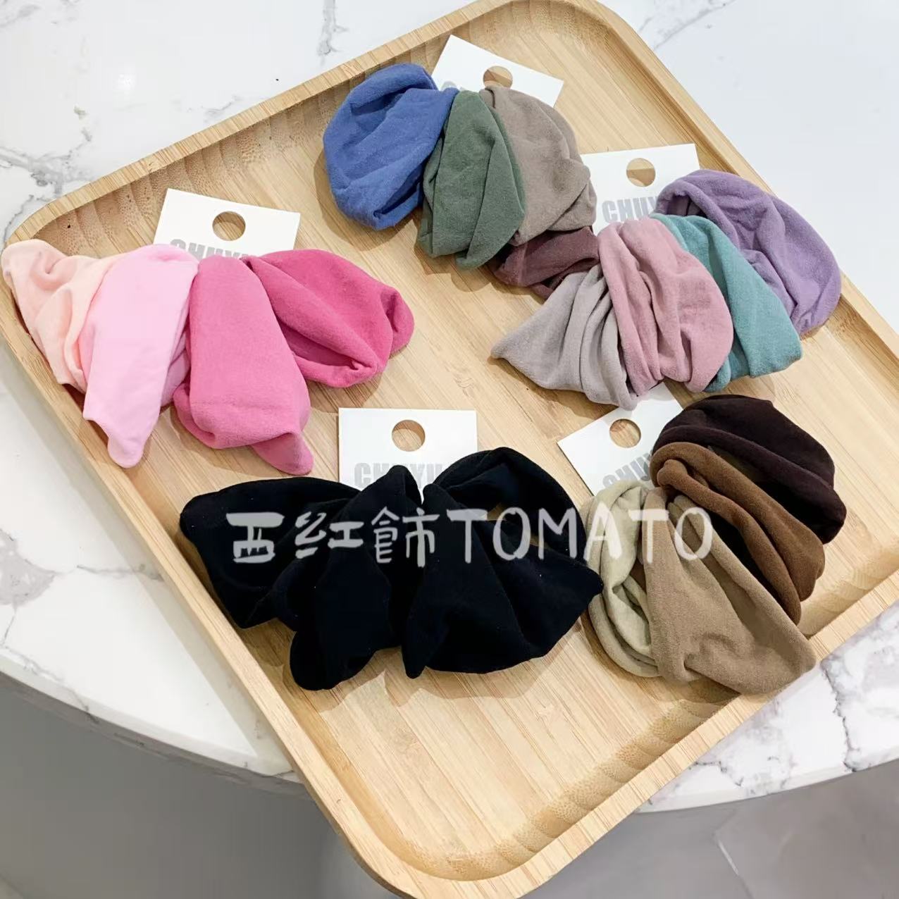 西红饰TOMATO韩国东大门百搭彩色面膜发圈