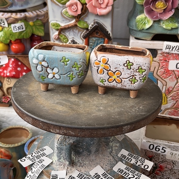 粗陶材质多肉花盆