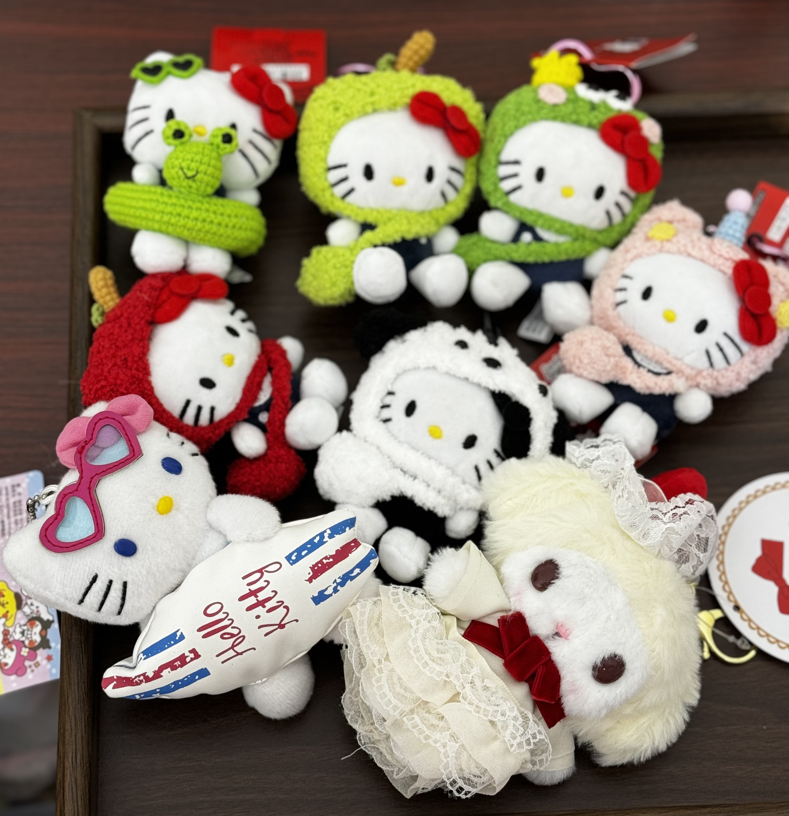 kitty可爱毛绒挂件三丽鸥女生包挂百搭清新
