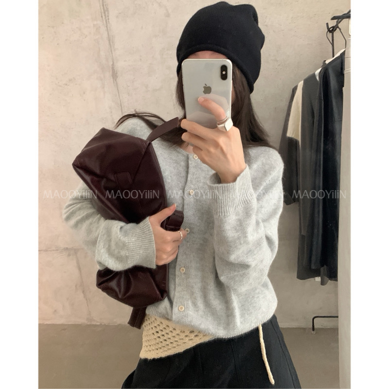 3215【 宝宝 】ins韩系休闲显瘦圆领针织衫