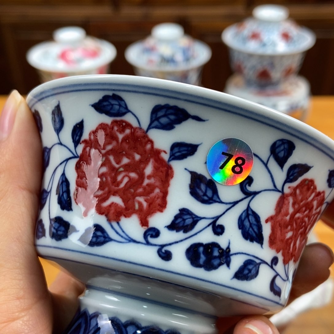 手绘现代茶具非古董