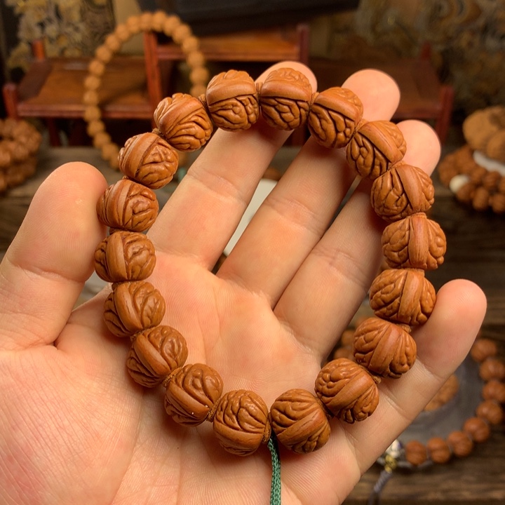 桃核吊坠15野生荔枝 龙纹桃核