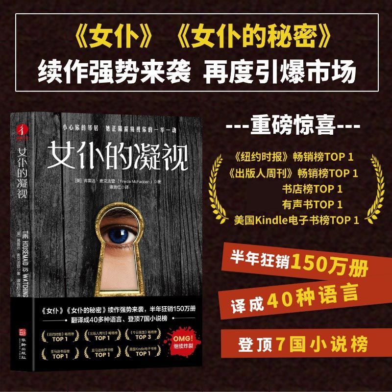 女仆的凝视  弗雷达麦克法登 悬疑惊悚推理侦探 家庭暴力小说