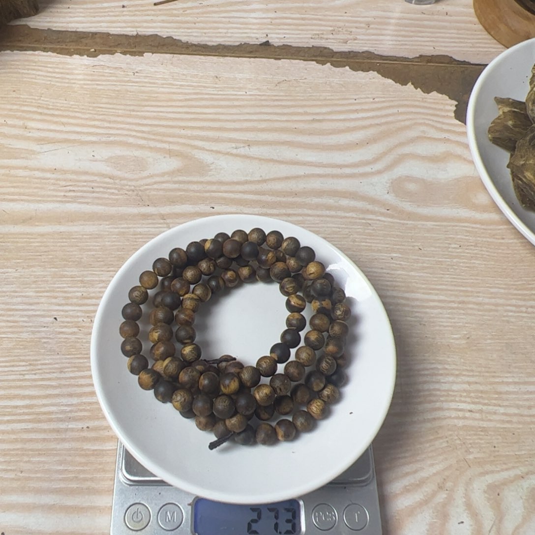 沉香沉香碎屑老****）花珠多圈27克➕