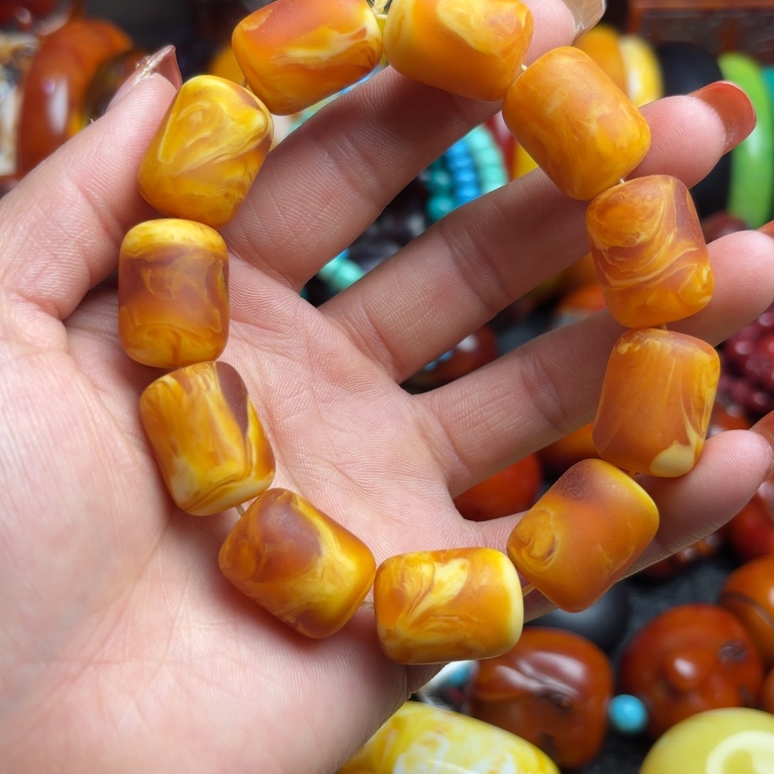 琥珀手链未镶嵌蜜蜡