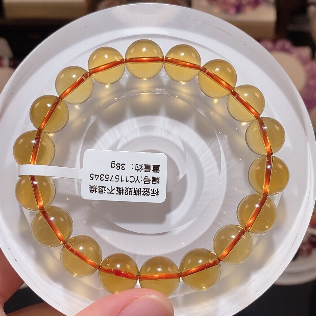 水晶手链未镶嵌F黄水晶11.3