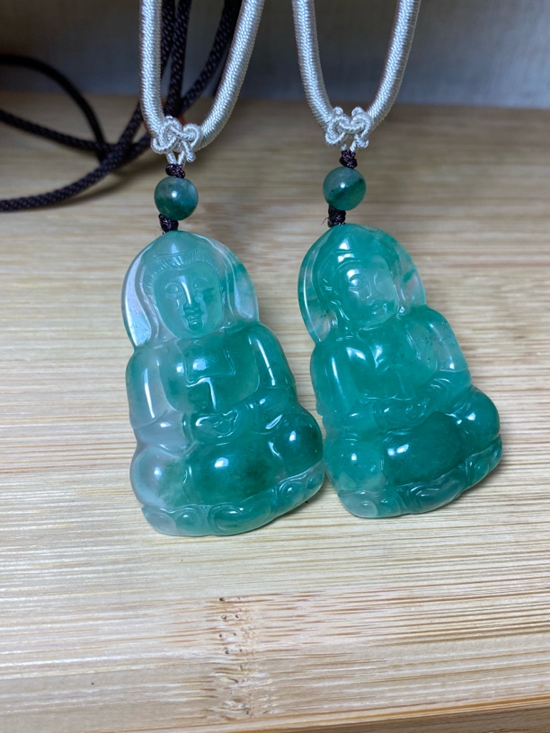 深色 非洲翠观音吊坠 多样性发一