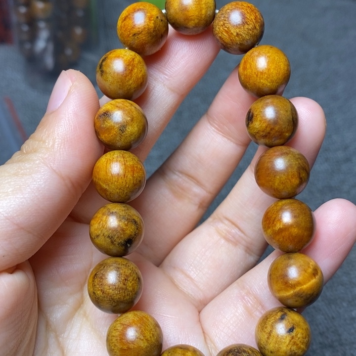 贡木手串印贡1.2圆珠