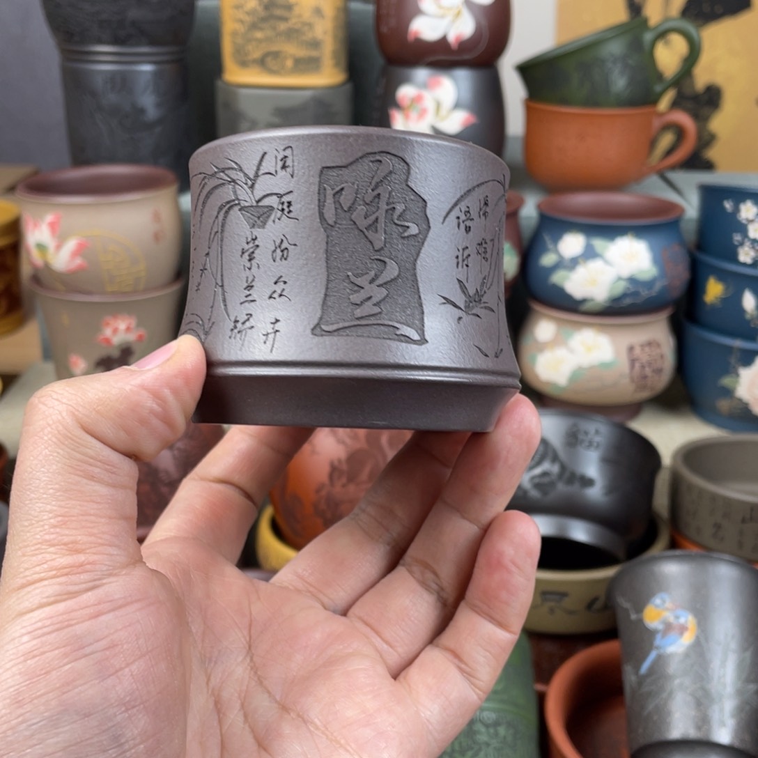 紫砂茶杯紫砂茶杯