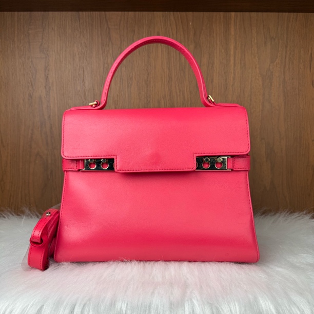 95新 Delvaux/德尔沃 delvaux tempete 玫粉色中号