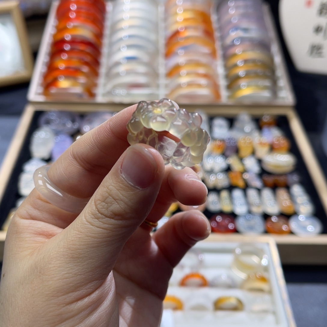 玛瑙/玉髓未镶嵌戒指