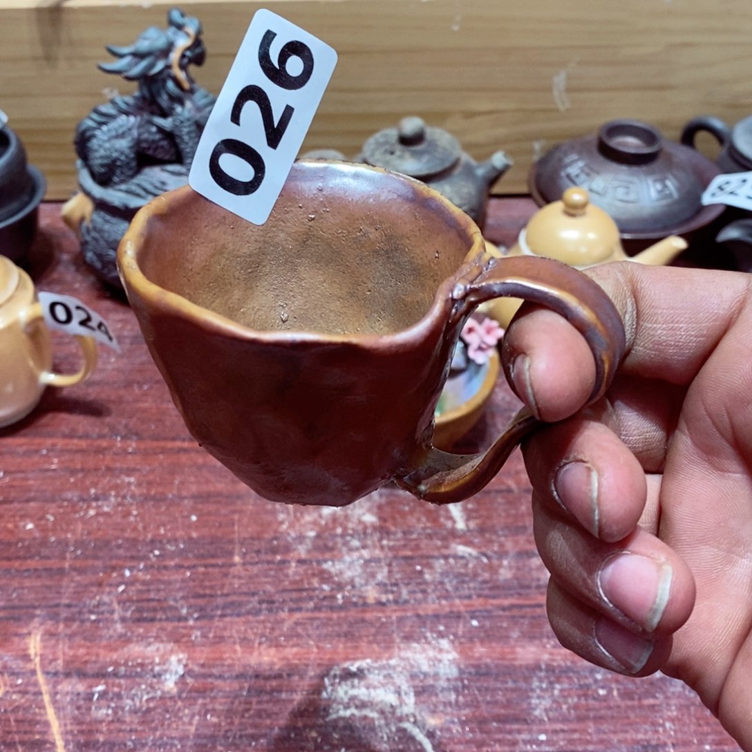 柴烧茶具陶瓷杯子