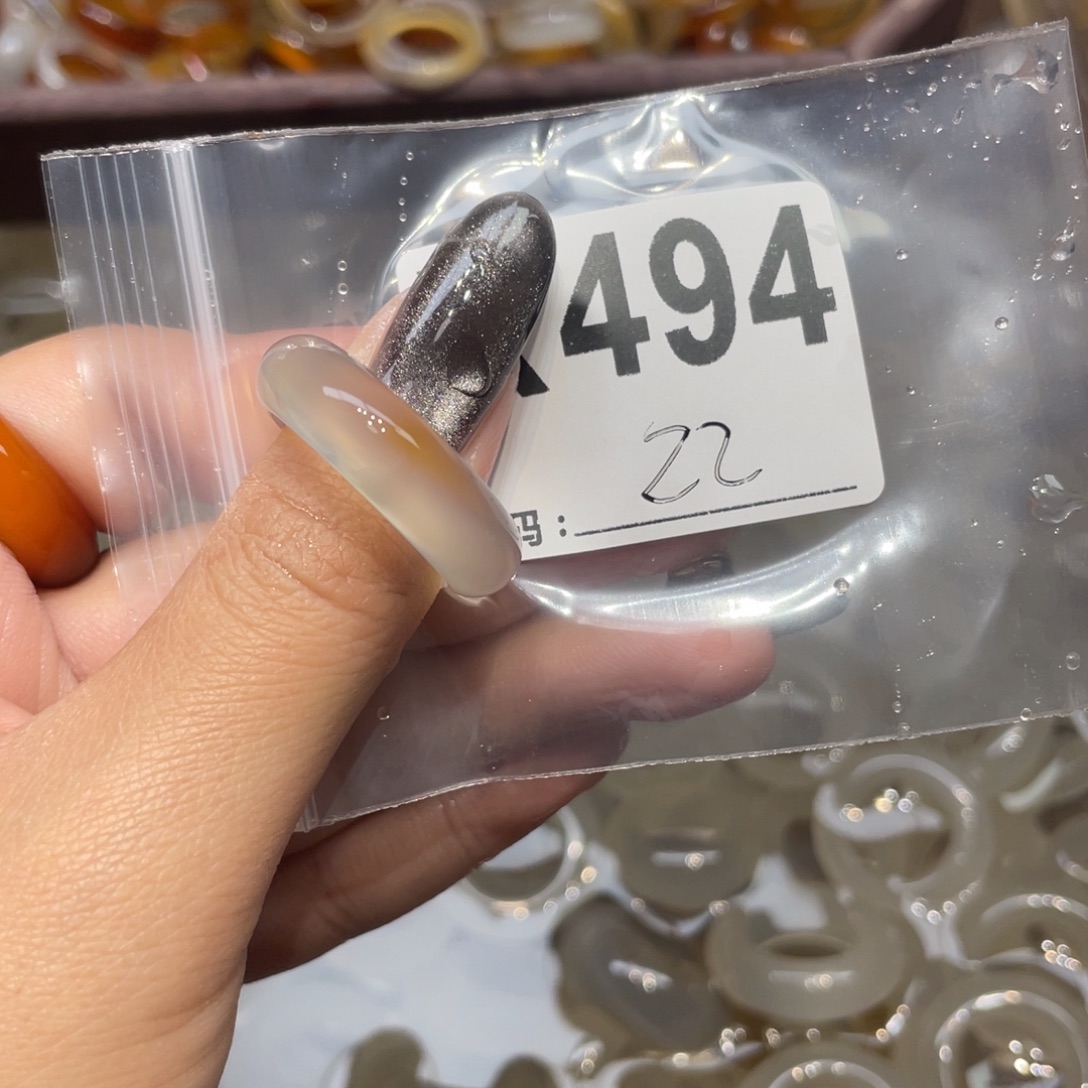 玛瑙/玉髓未镶嵌戒指494