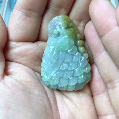 翡翠颈饰未镶嵌天然缅甸翡翠a货