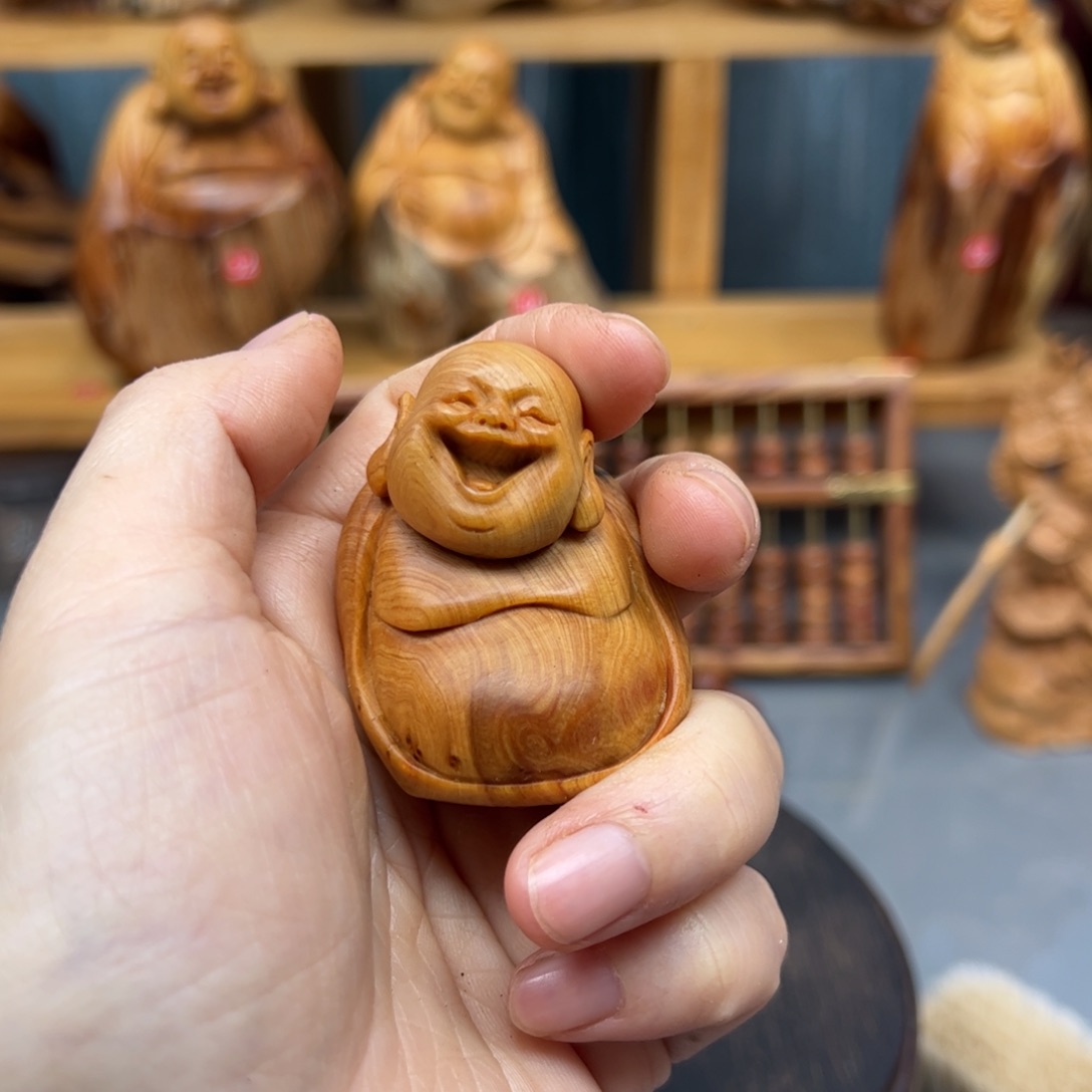 林***肆柏木崖柏木摆件手把件，