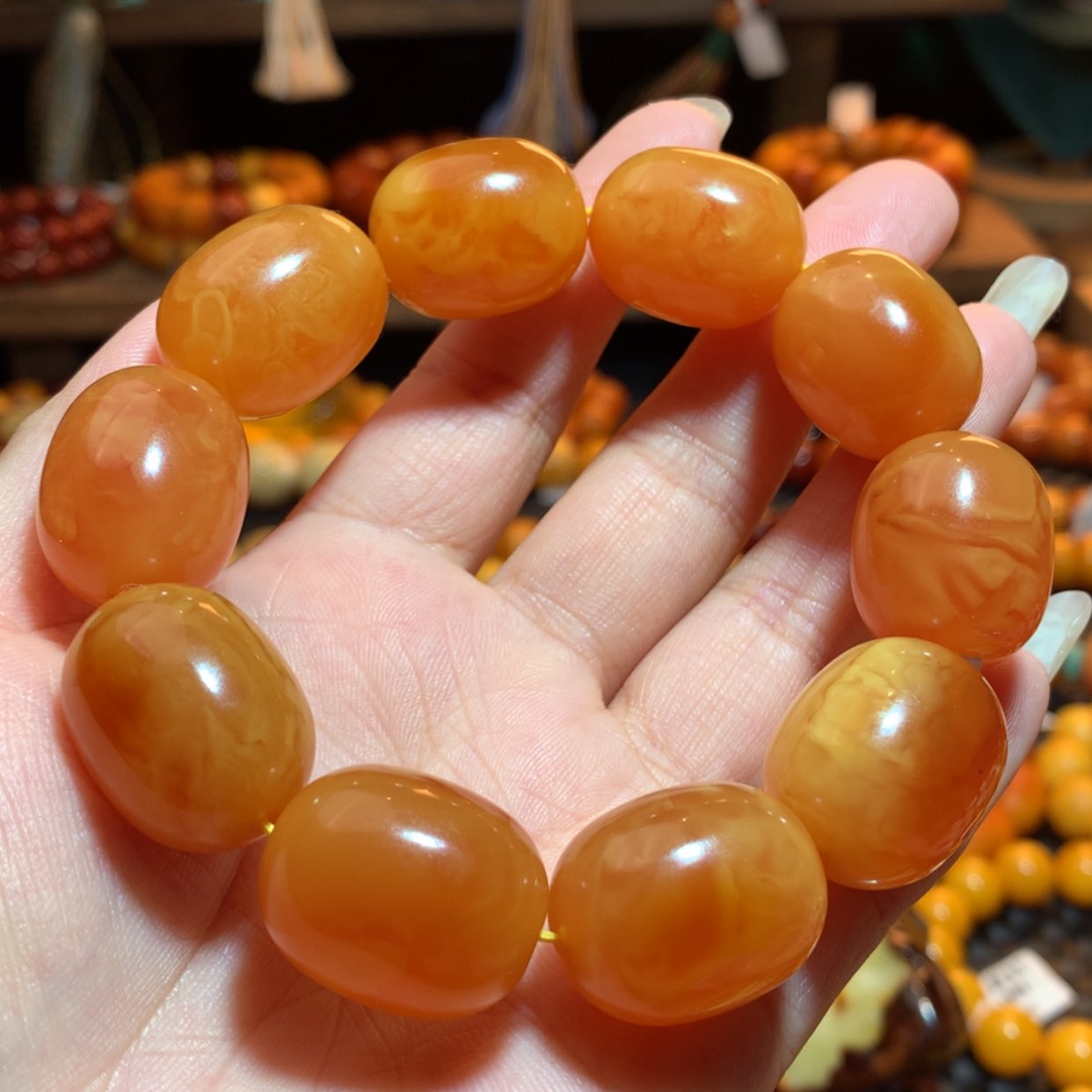 【闪购商品】手串蜜蜡未镶嵌蜜蜡手串